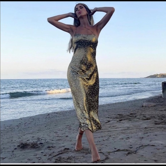 Zara Dresses & Skirts - New Zara Satin Effect Lingerie Dress